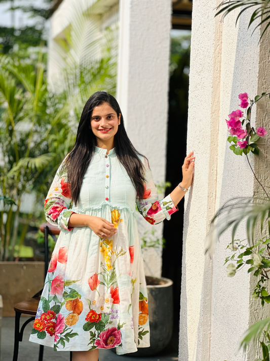 Arctic Bloom Dress