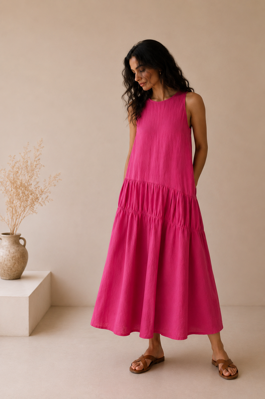 Fuchsia Flow Dress