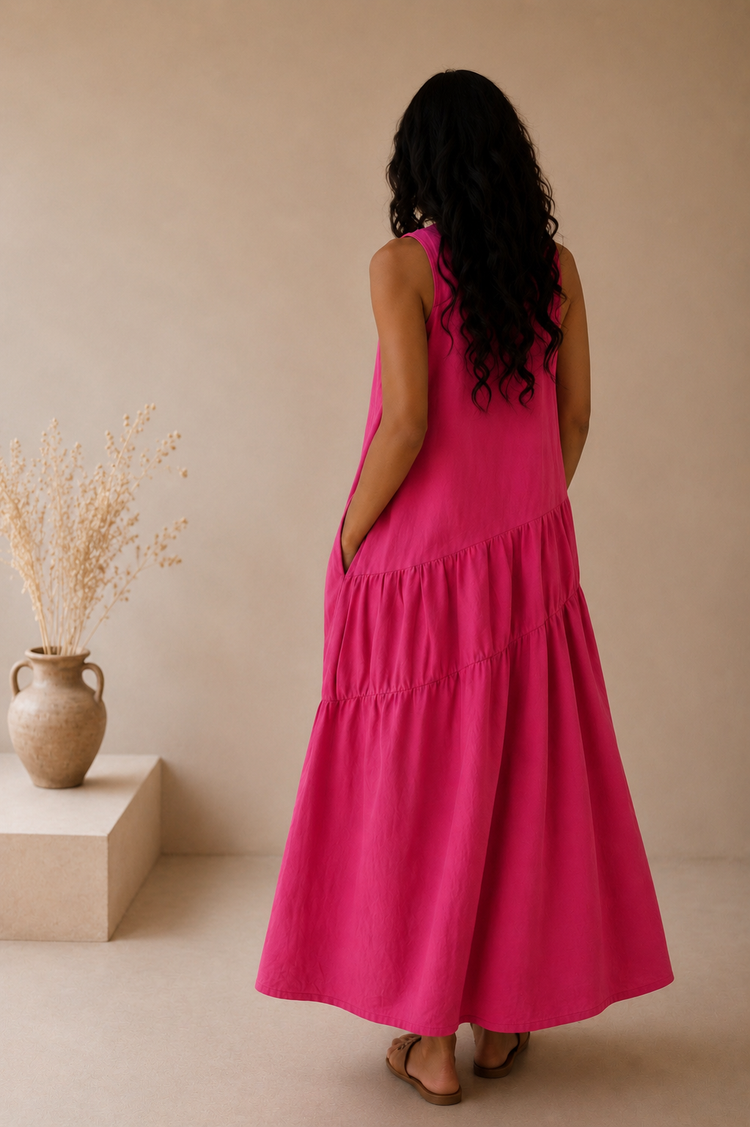 The Fuchsia Flow Dress