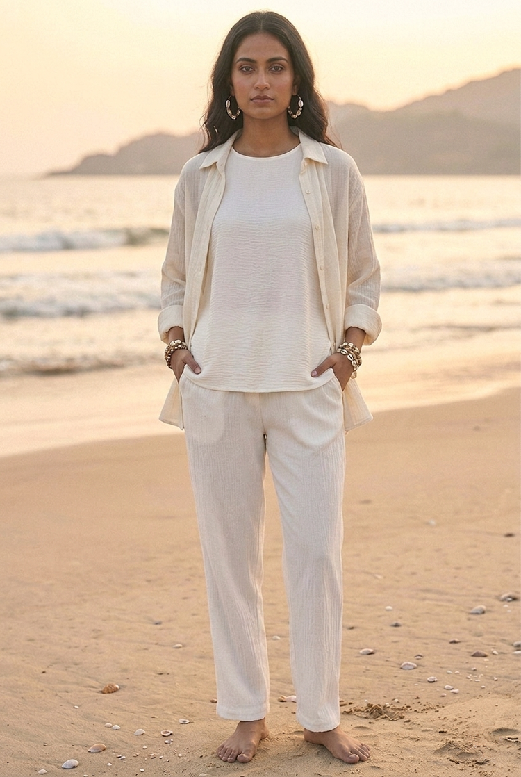 The Vyoma Crepe Shirt