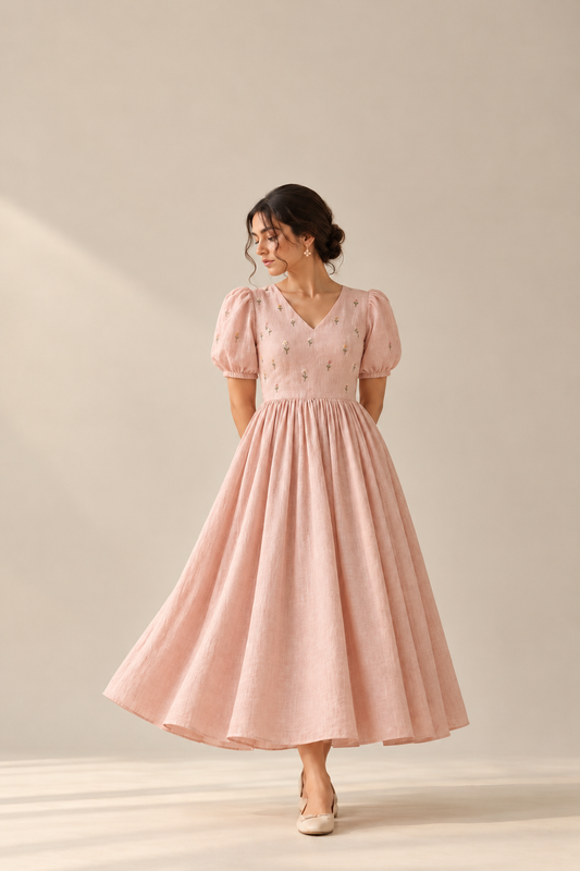 Wildflower Linen Dress