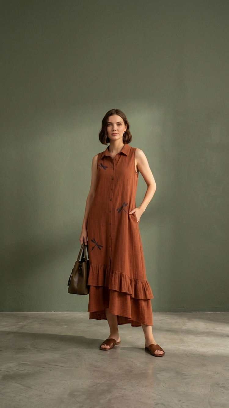 Auburn Flight Dress
