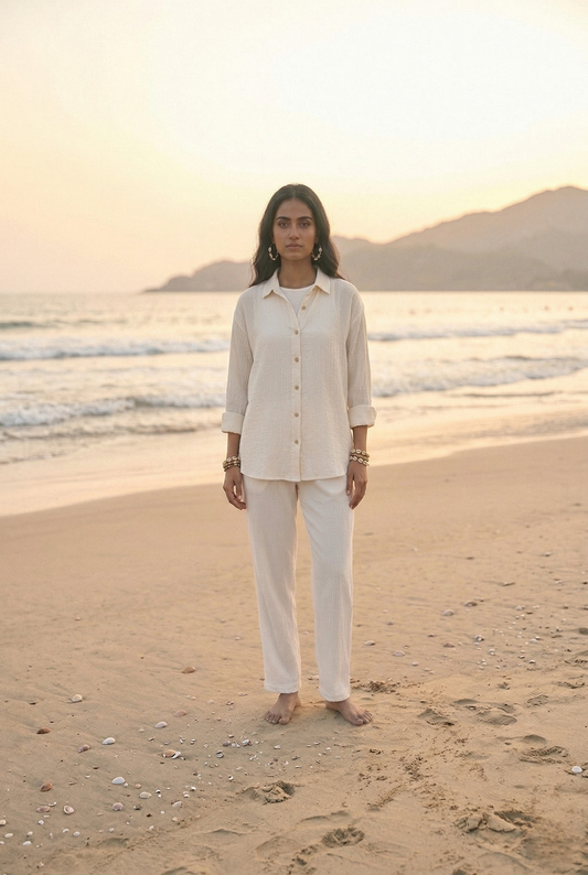 The Vyoma Crepe Shirt