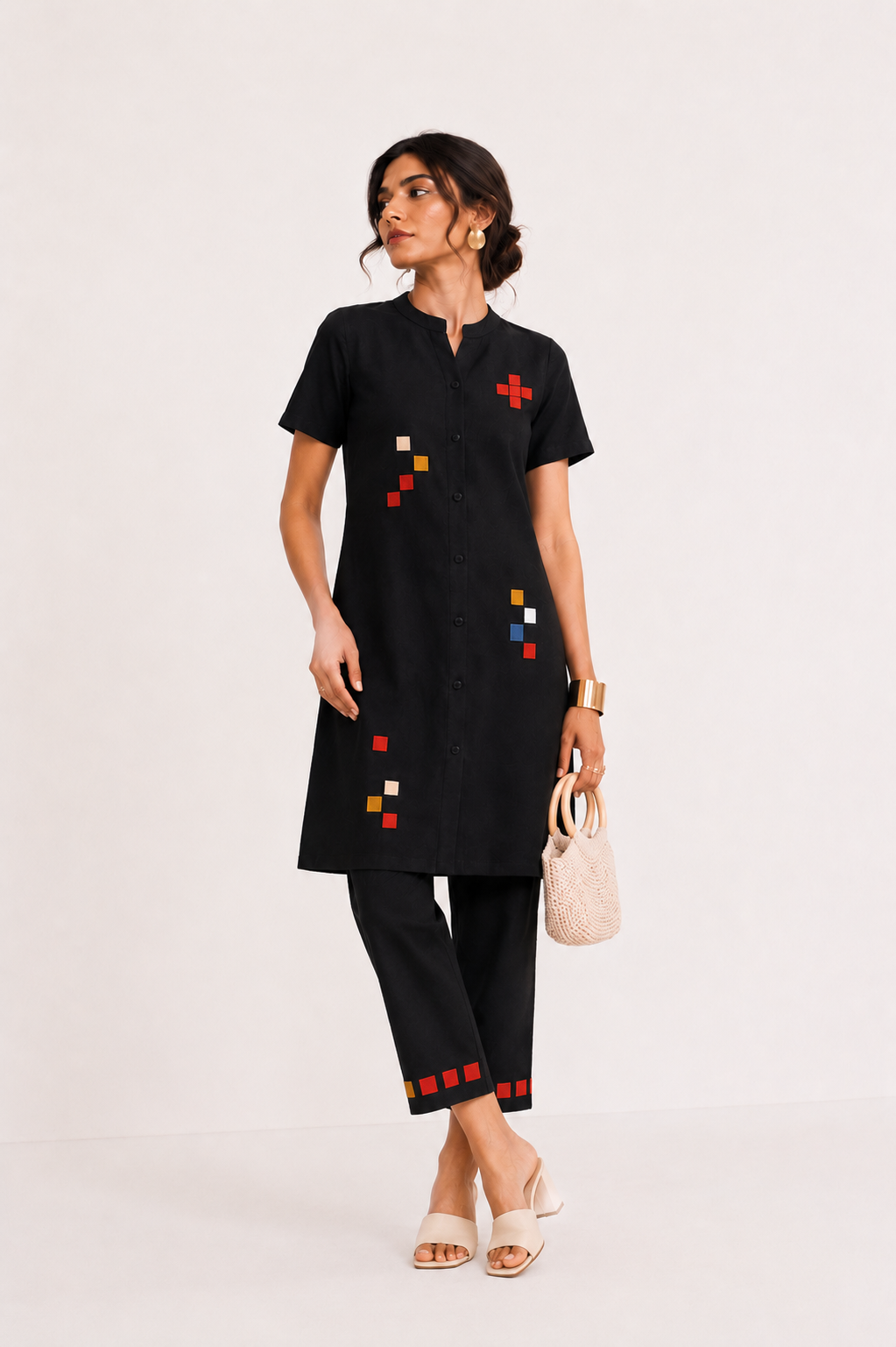 Woman is Black organic cotton coord set