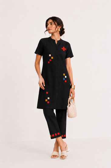 Woman is Black organic cotton coord set