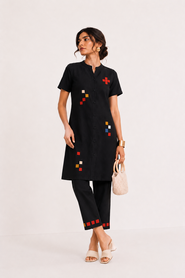 Woman is Black organic cotton coord set
