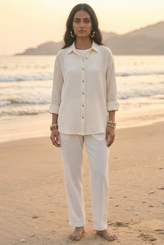 The Vyoma Crepe Shirt