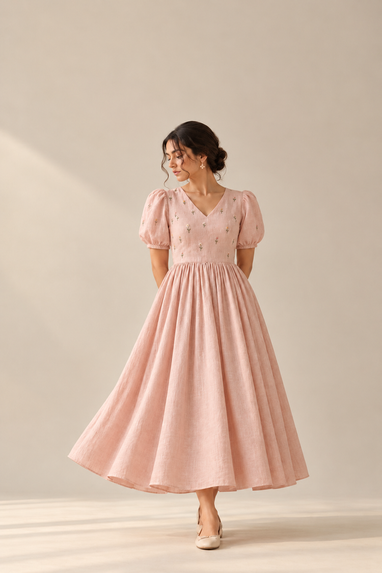 Wildflower Linen Dress